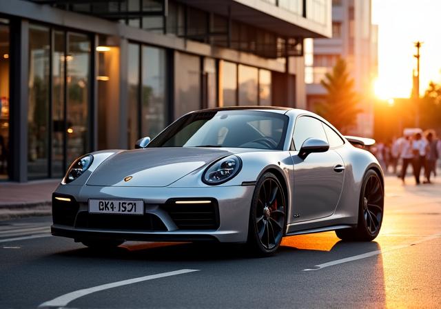 Porsche 911 GT3 with performance exhaust system