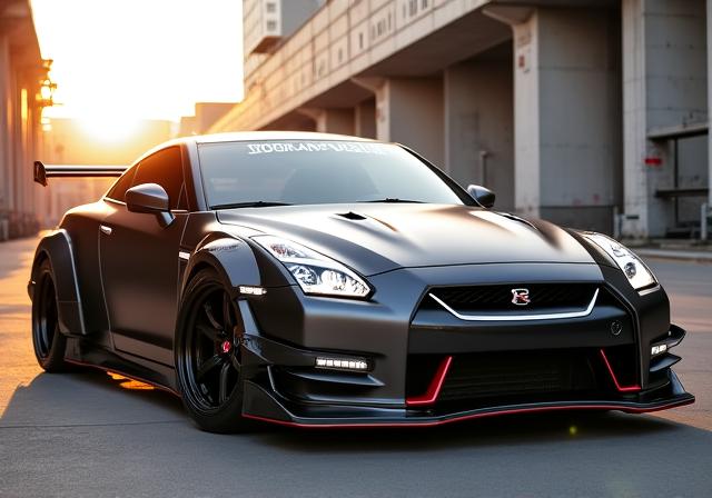 Modified Nissan GTR in Seoul