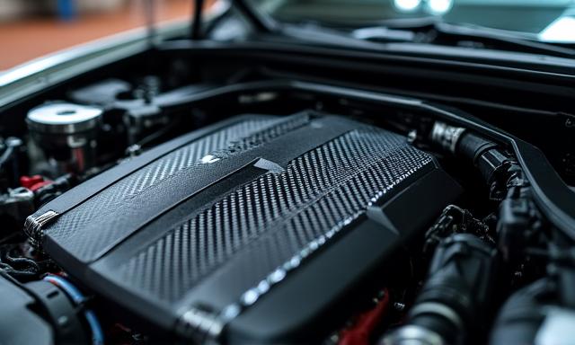 Close up of ECU remapping setup on a performance vehicle